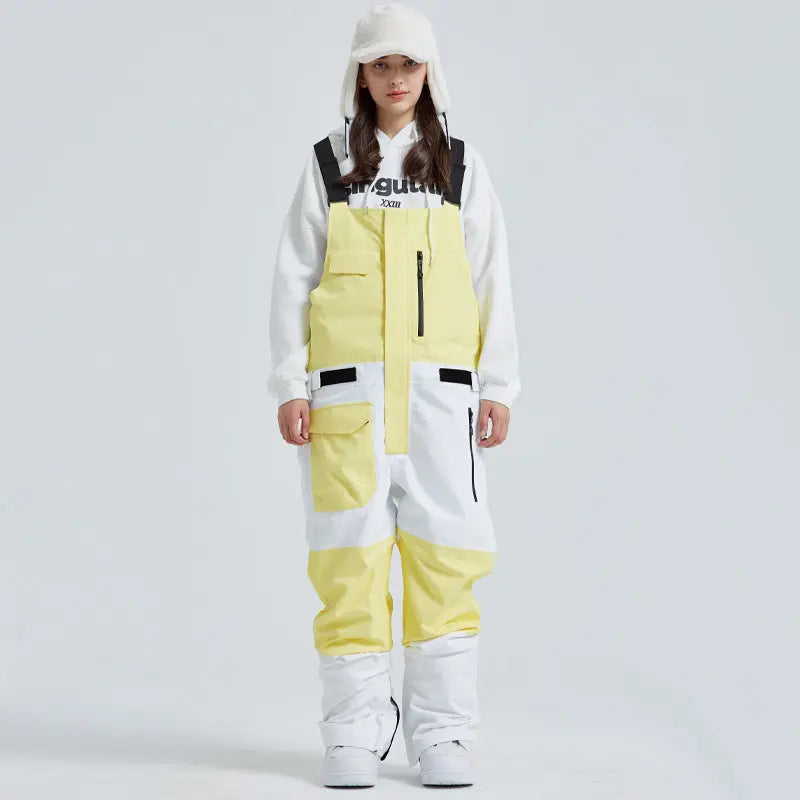 Winter Couple Style Snow Bibs Pants
