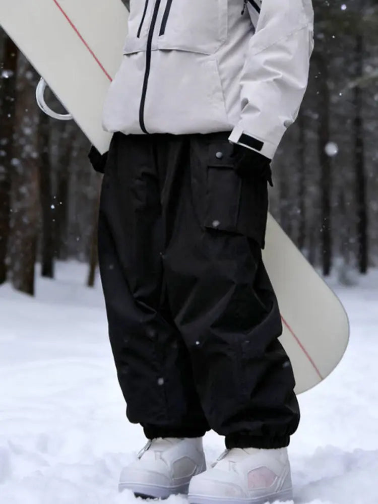 Women Cargo Snow Suits Baggy Snow Jacket & Pants