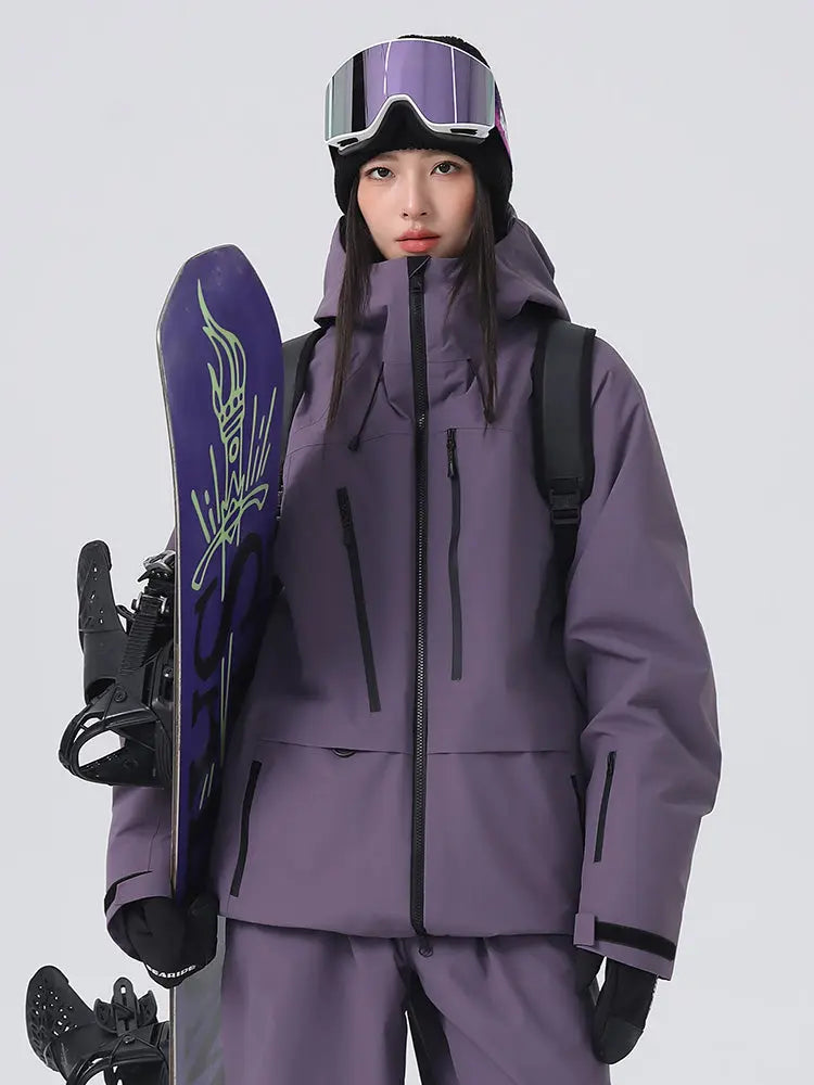 Women's Baggy Snow Jacket Cool Mountain Freeride Ski Jacket