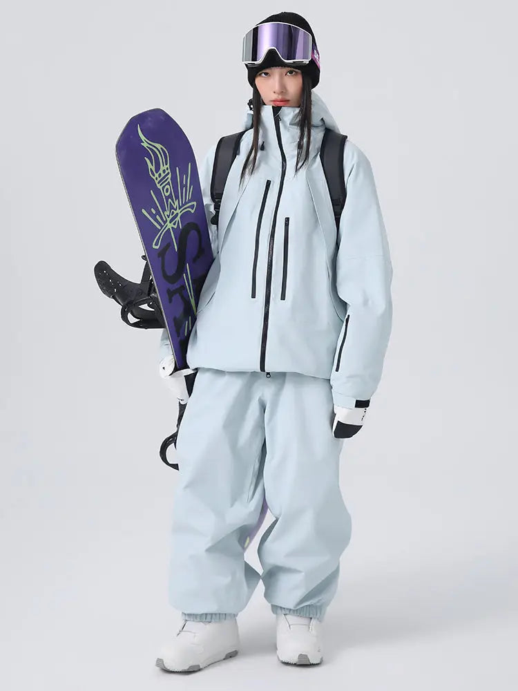 Women's Baggy Snowboard Outfits Insulated Snowsuits for Winter