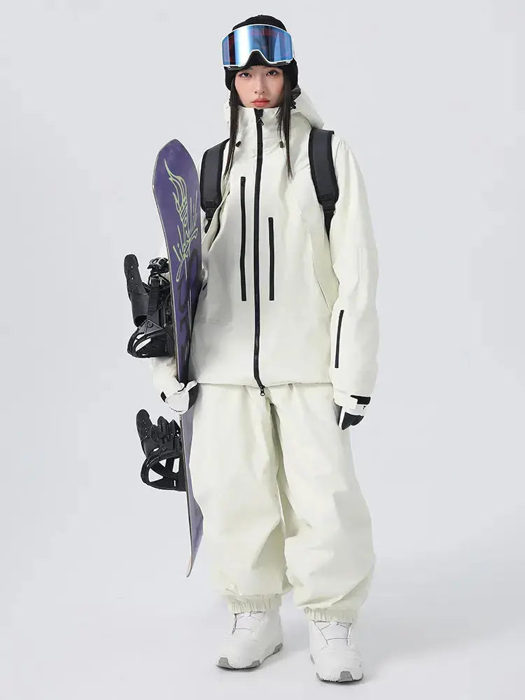 Women's Baggy Snowboard Outfits Insulated Snowsuits for Winter