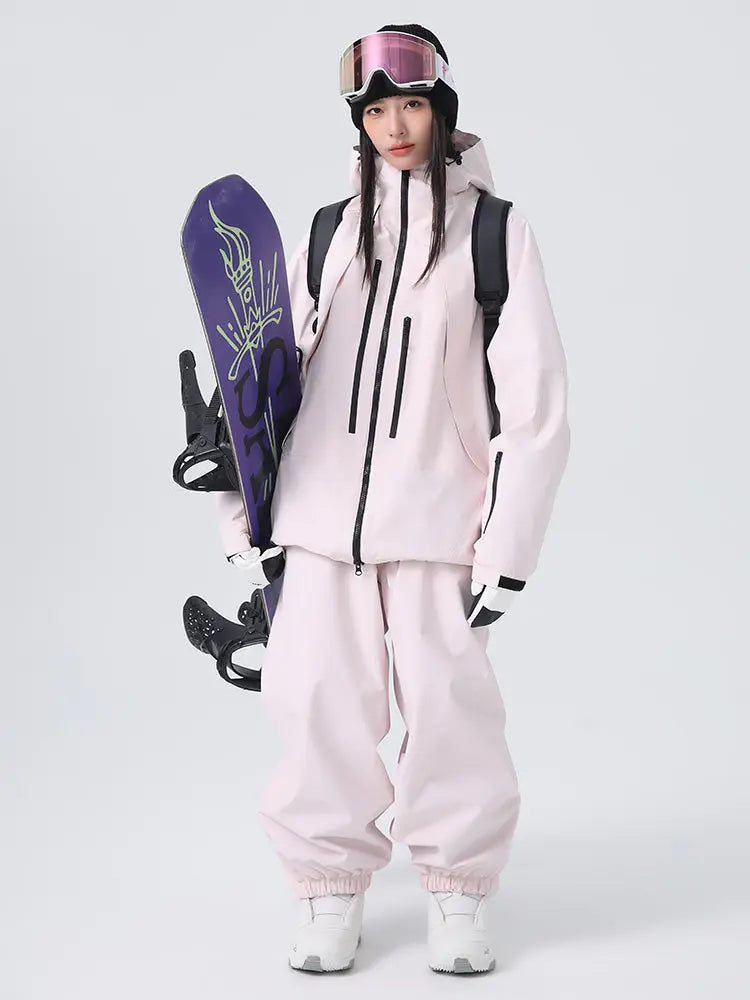 Women's Baggy Snowboard Outfits Insulated Snowsuits for Winter
