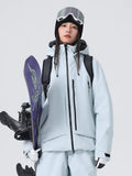Women's High collar Ski Jacket Baggy Snow Jacket for Winter