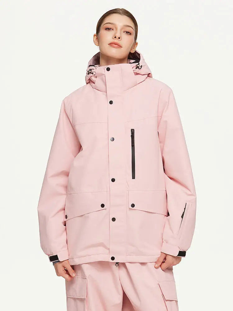 Women's Hooded Snow Jacket Warm Guard Ski Wear