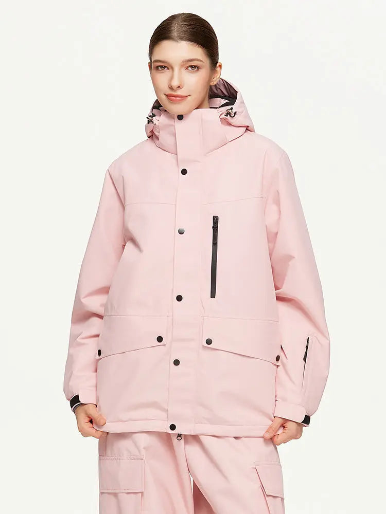 Women's Hooded Snow Jacket Warm Guard Ski Wear