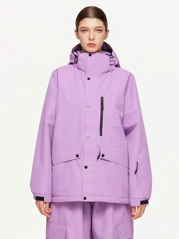 Women's Hooded Snow Jacket Warm Guard Ski Wear