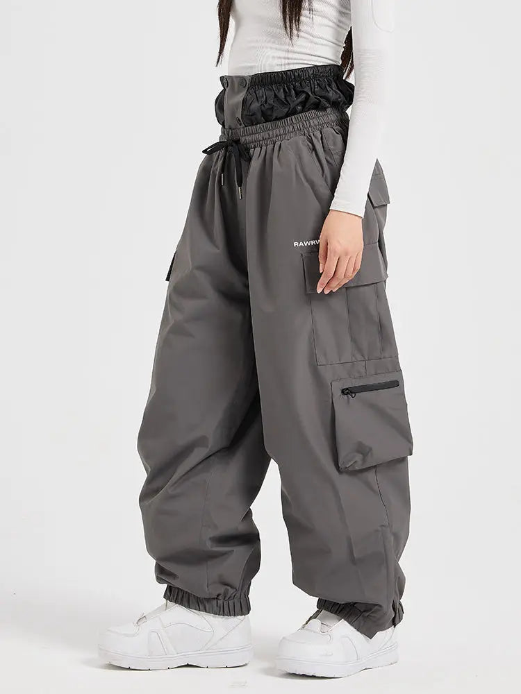 Women's Winter Cargo Baggy Snowboard Pants