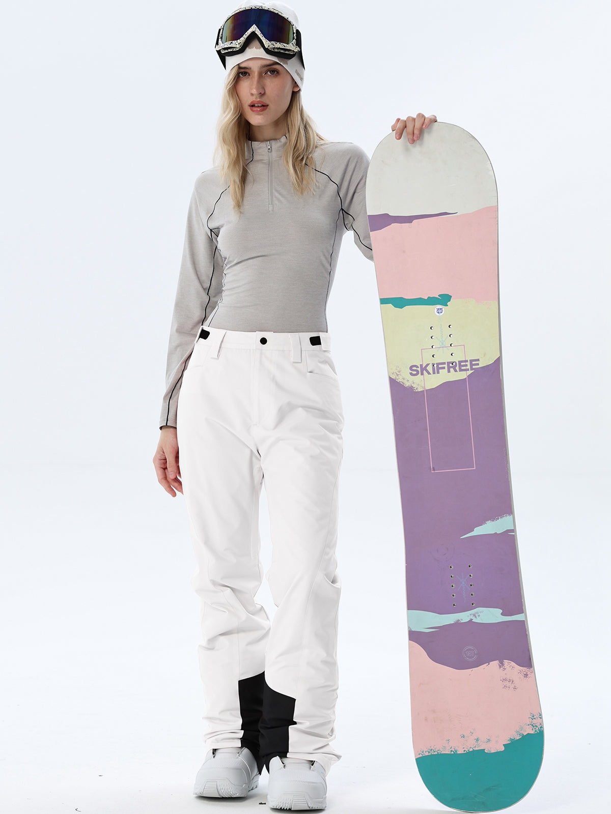 Women's Straight-Leg Snow Pants with Ankle Panels