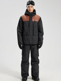 Men's Detachable-Suspender Ski Jacket and Bib Combo