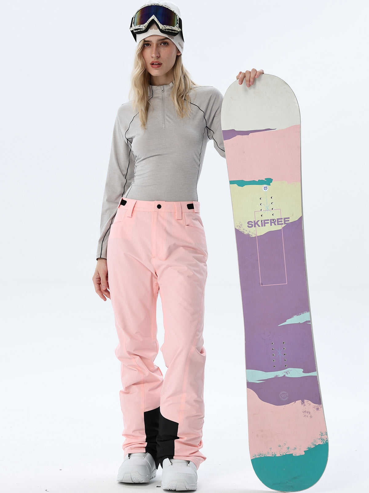 Women's Straight-Leg Snow Pants with Ankle Panels