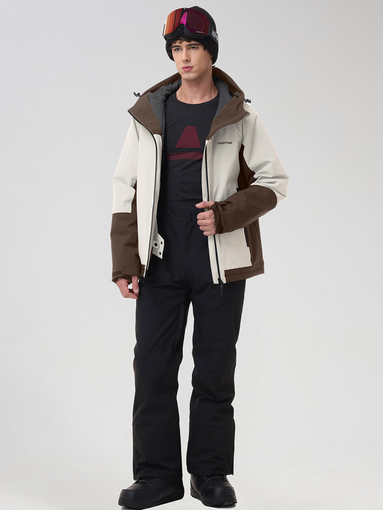 Men's Two-Tone Ski Jacket and Matching Snow Pants