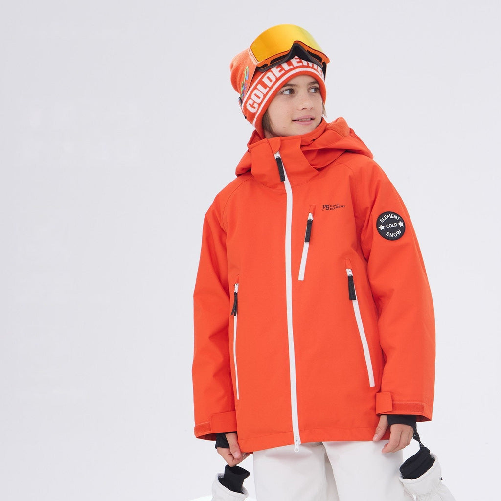 Kids' Waterproof Three-Layer Snow Shell Jacket