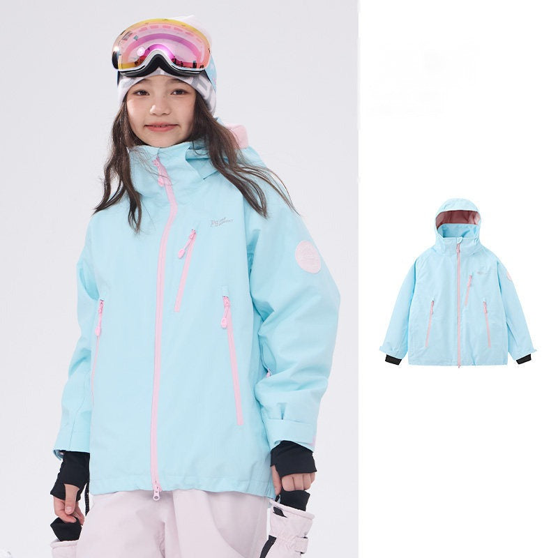 Kids' Waterproof Three-Layer Snow Shell Jacket